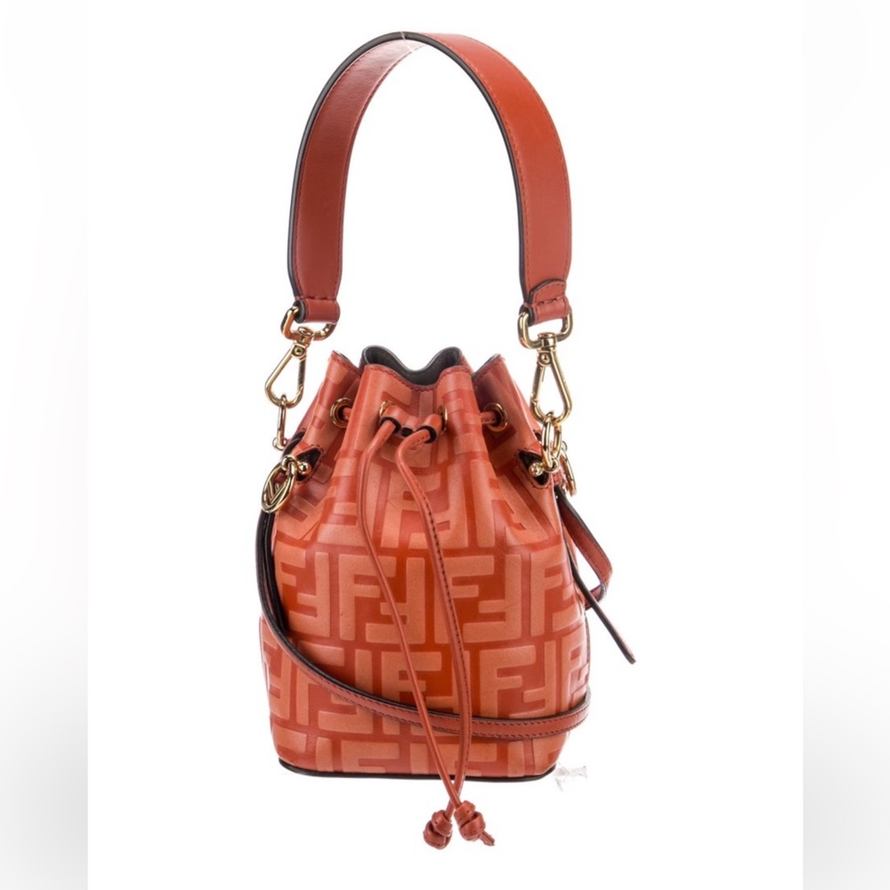 Fendi Zucca FF Mini Mon Tresor Bucket Bag
